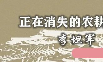 李坦军：正在消失的农耕文化 ｜ 乡土中国
